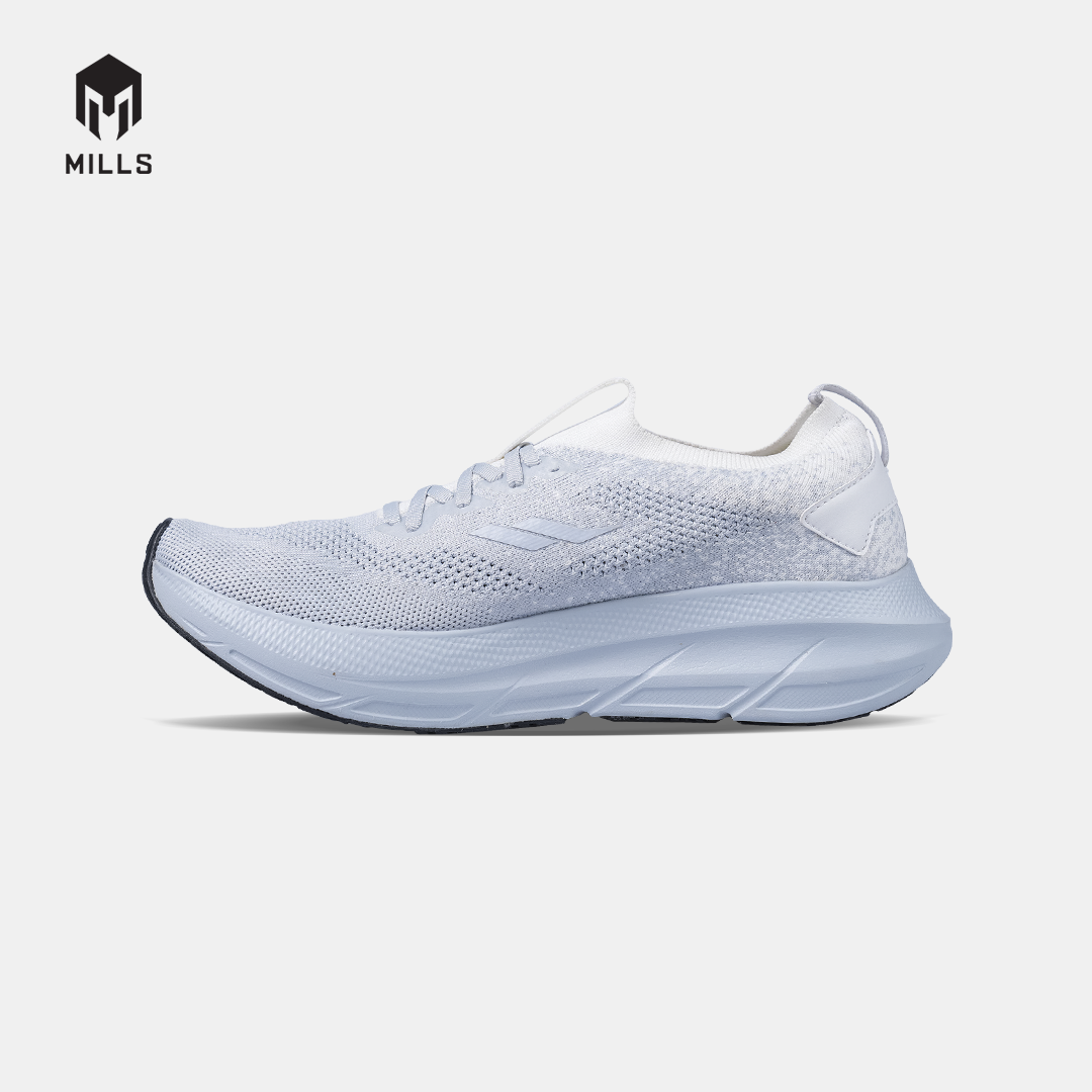 MILLS SEPATU LARI RUNNING SHOES ENERMAX NANOKNIT M2 WHITE / GREY 9108105