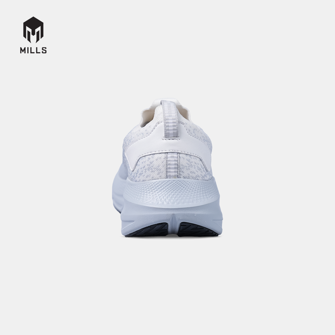 MILLS SEPATU LARI RUNNING SHOES ENERMAX NANOKNIT M2 WHITE / GREY 9108105