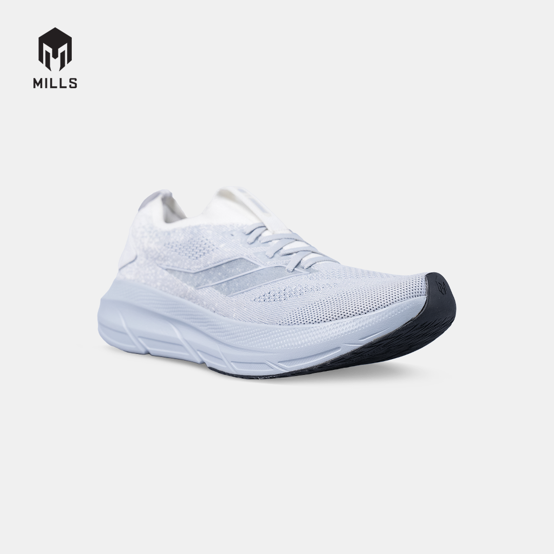 MILLS SEPATU LARI RUNNING SHOES ENERMAX NANOKNIT M2 WHITE / GREY 9108105