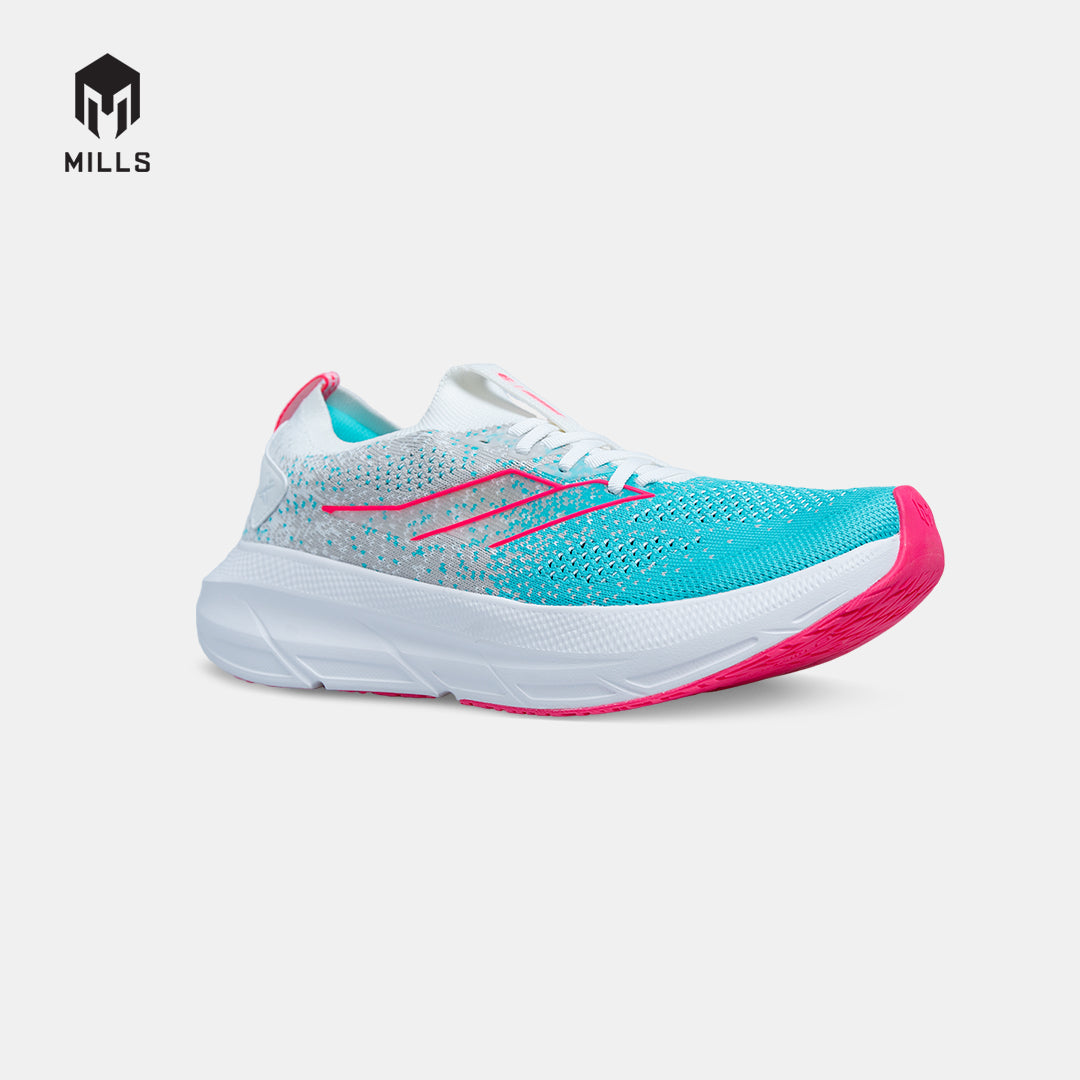 MILLS SEPATU LARI RUNNING SHOES ENERMAX NANOKNIT M2 WHITE/HOT.PINK/JAVA.CYAN 9108106