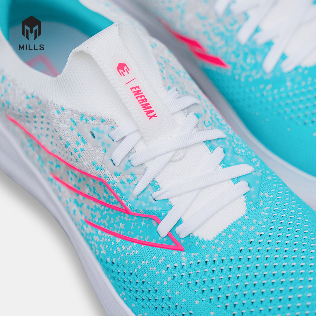 MILLS SEPATU LARI RUNNING SHOES ENERMAX NANOKNIT M2 WHITE/HOT.PINK/JAVA.CYAN 9108106