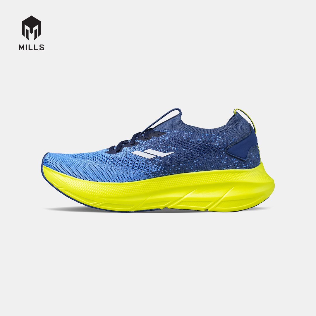 MILLS SEPATU LARI RUNNING SHOES ENERMAX NANOKNIT M2 NAVY/FLASH.YELLOW/WHITE 9108108
