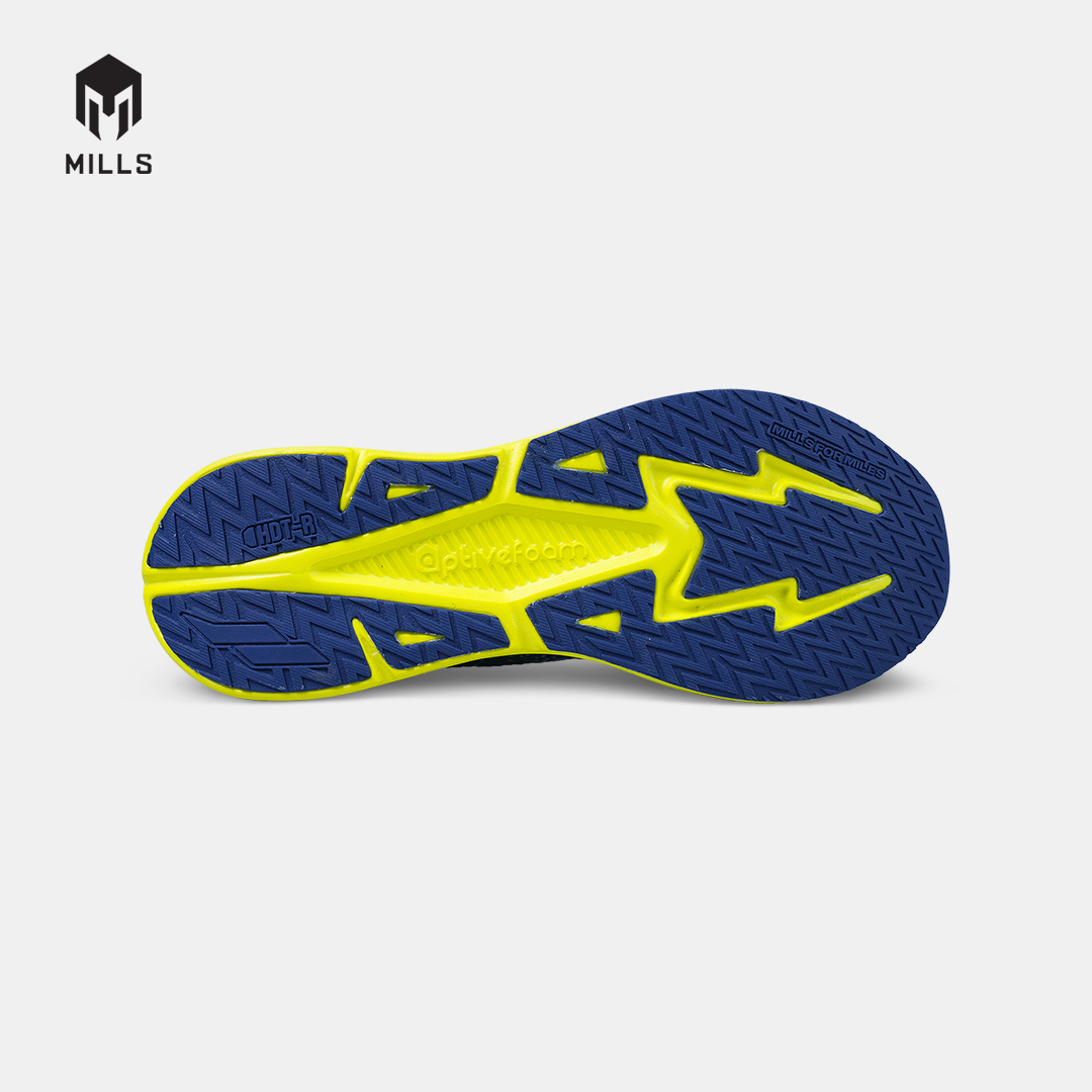 MILLS SEPATU LARI RUNNING SHOES ENERMAX NANOKNIT M2 NAVY/FLASH.YELLOW/WHITE 9108108