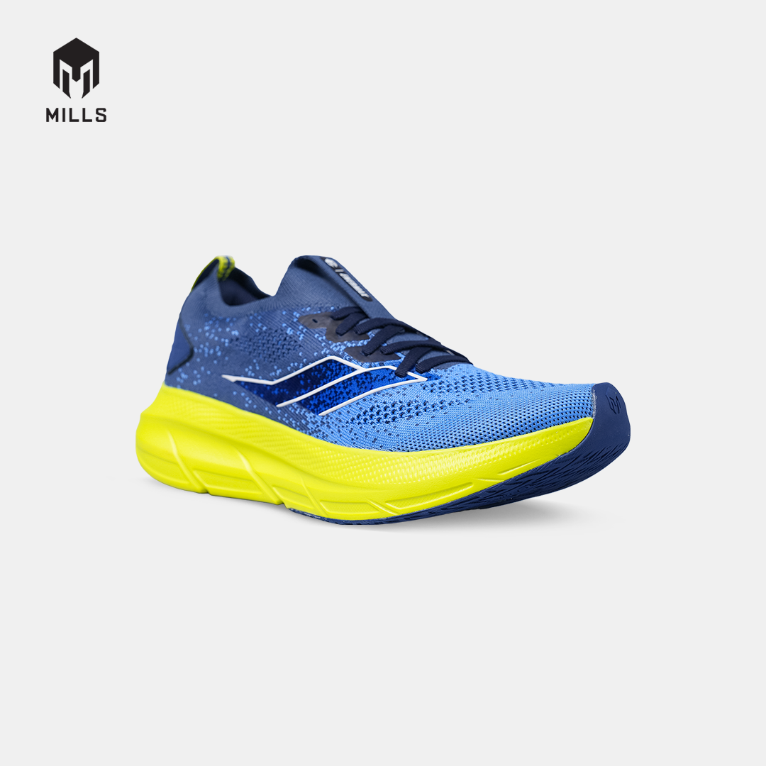 MILLS SEPATU LARI RUNNING SHOES ENERMAX NANOKNIT M2 NAVY/FLASH.YELLOW/WHITE 9108108