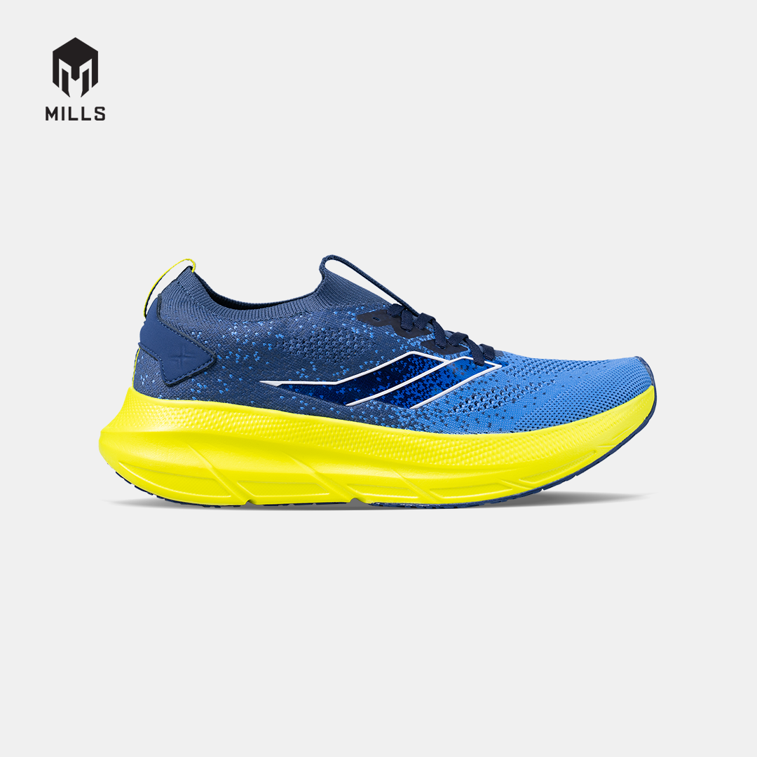 MILLS SEPATU LARI RUNNING SHOES ENERMAX NANOKNIT M2 NAVY/FLASH.YELLOW/WHITE 9108108