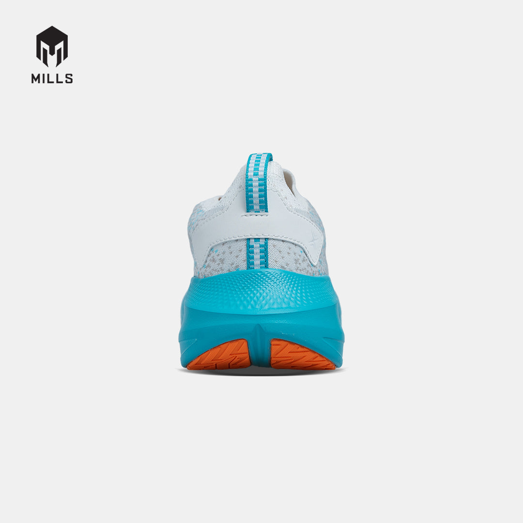 MILLS SEPATU LARI RUNNING SHOES ENERMAX NANOKNIT M2 WHITE/JAVA.CYAN/BLACK 9108107