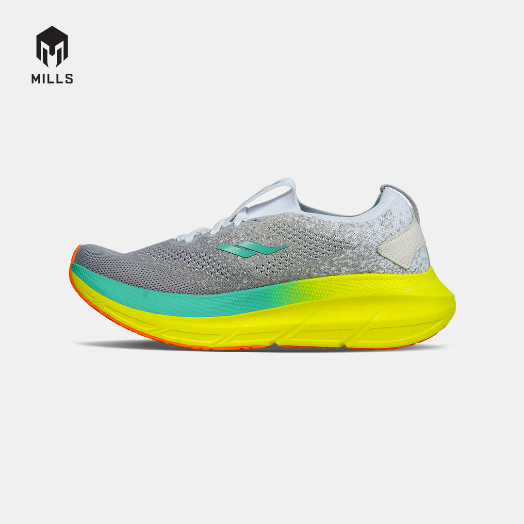 MILLS SEPATU LARI RUNNING SHOES ENERMAX NANOKNIT M2 WHITE/NEON GREEN/TOSCA 9108101
