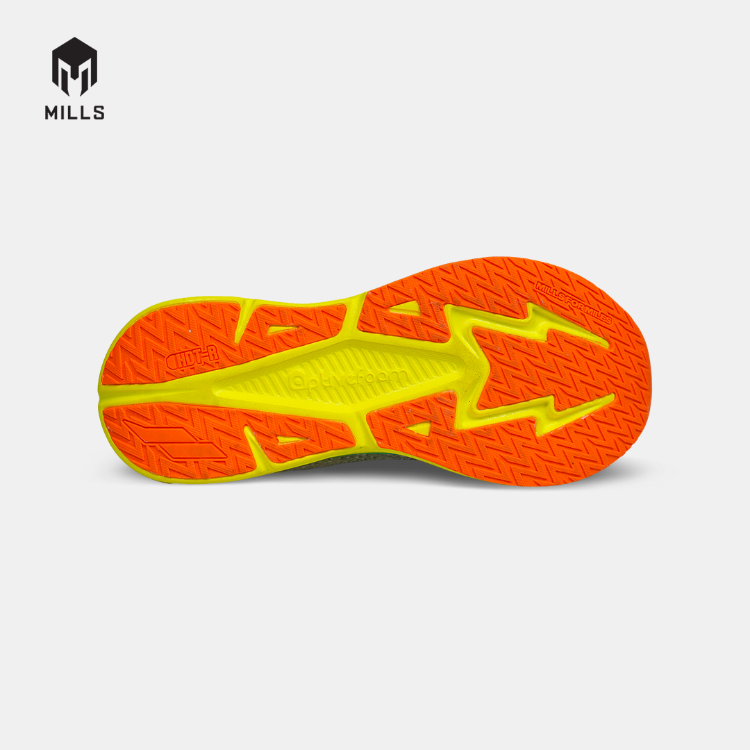 MILLS SEPATU LARI RUNNING SHOES ENERMAX NANOKNIT M2 WHITE/NEON GREEN/TOSCA 9108101