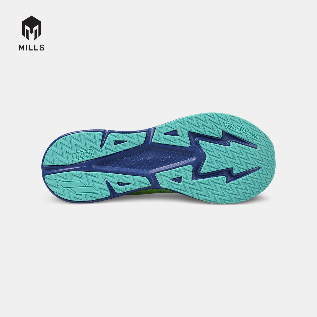 MILLS SEPATU LARI RUNNING SHOES ENERMAX NANOKNIT M2 WHITE/WAVE.GREEN/MULTICOLOR 9108111