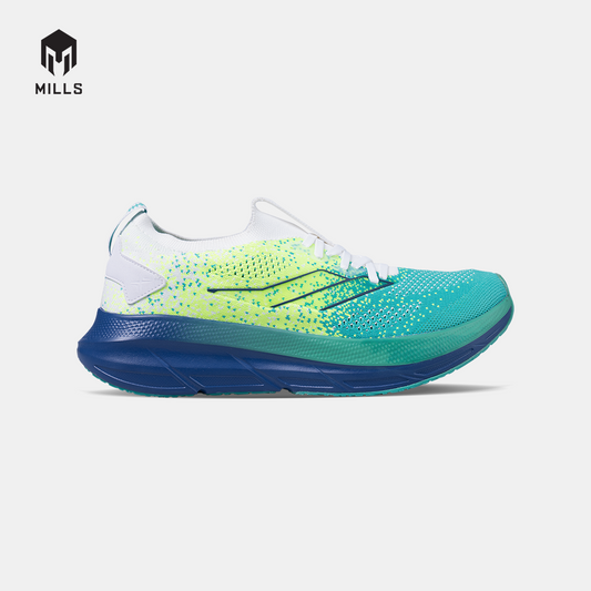 MILLS SEPATU LARI RUNNING SHOES ENERMAX NANOKNIT M2 WHITE/WAVE.GREEN/MULTICOLOR 9108111