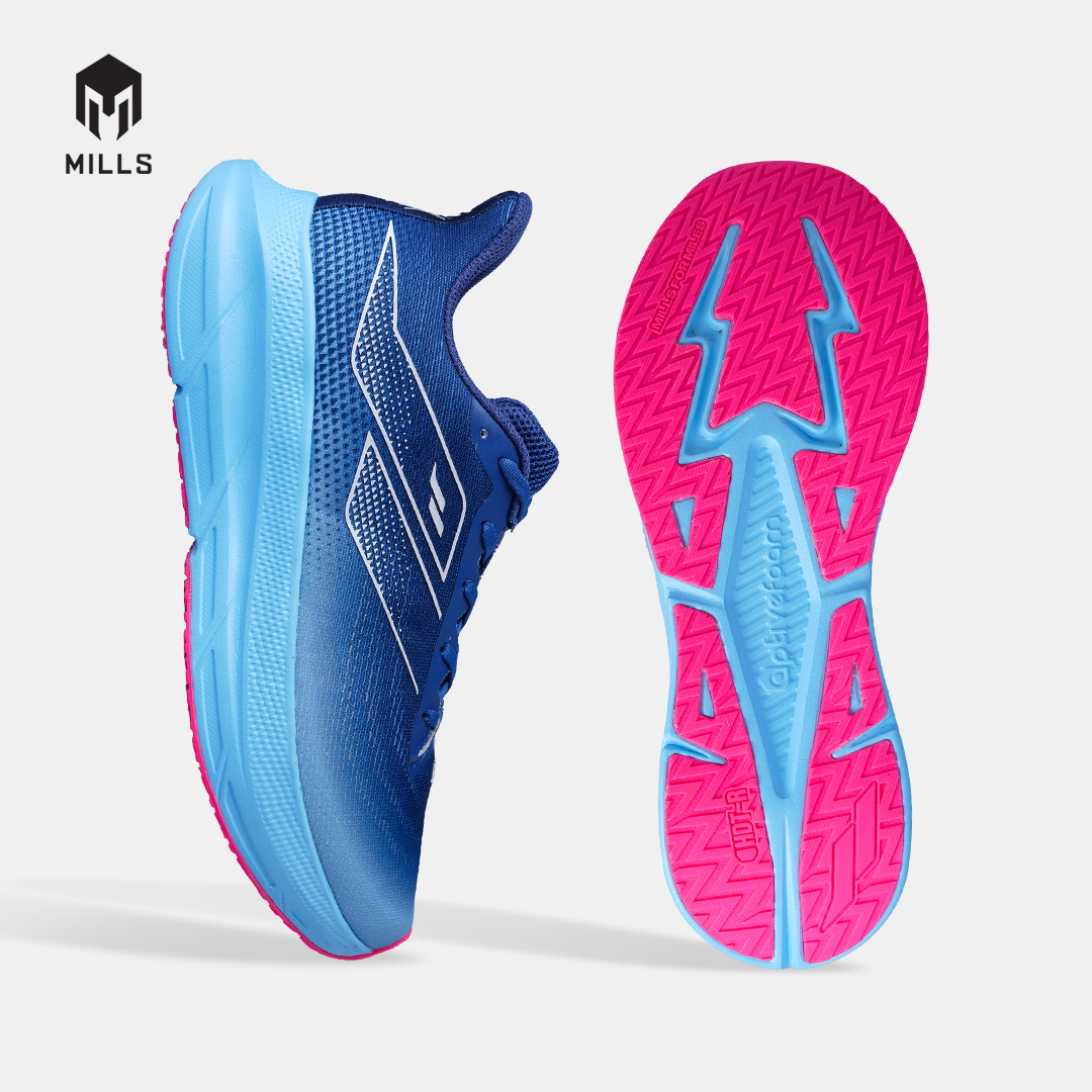 MILLS SEPATU LARI RUNNING SHOES ENERMAX STREAM M2 NAVY/AQUA.BLUE/WHITE 9108204
