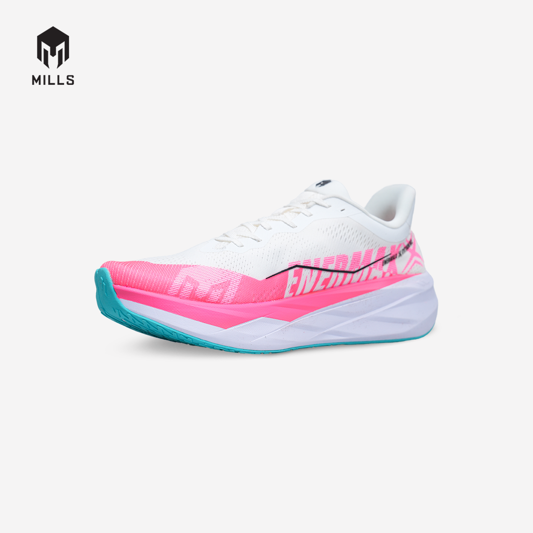 MILLS SEPATU LARI RUNNING SHOES ENERMAX TYCOON M2 WHITE / HOT PINK 9108402
