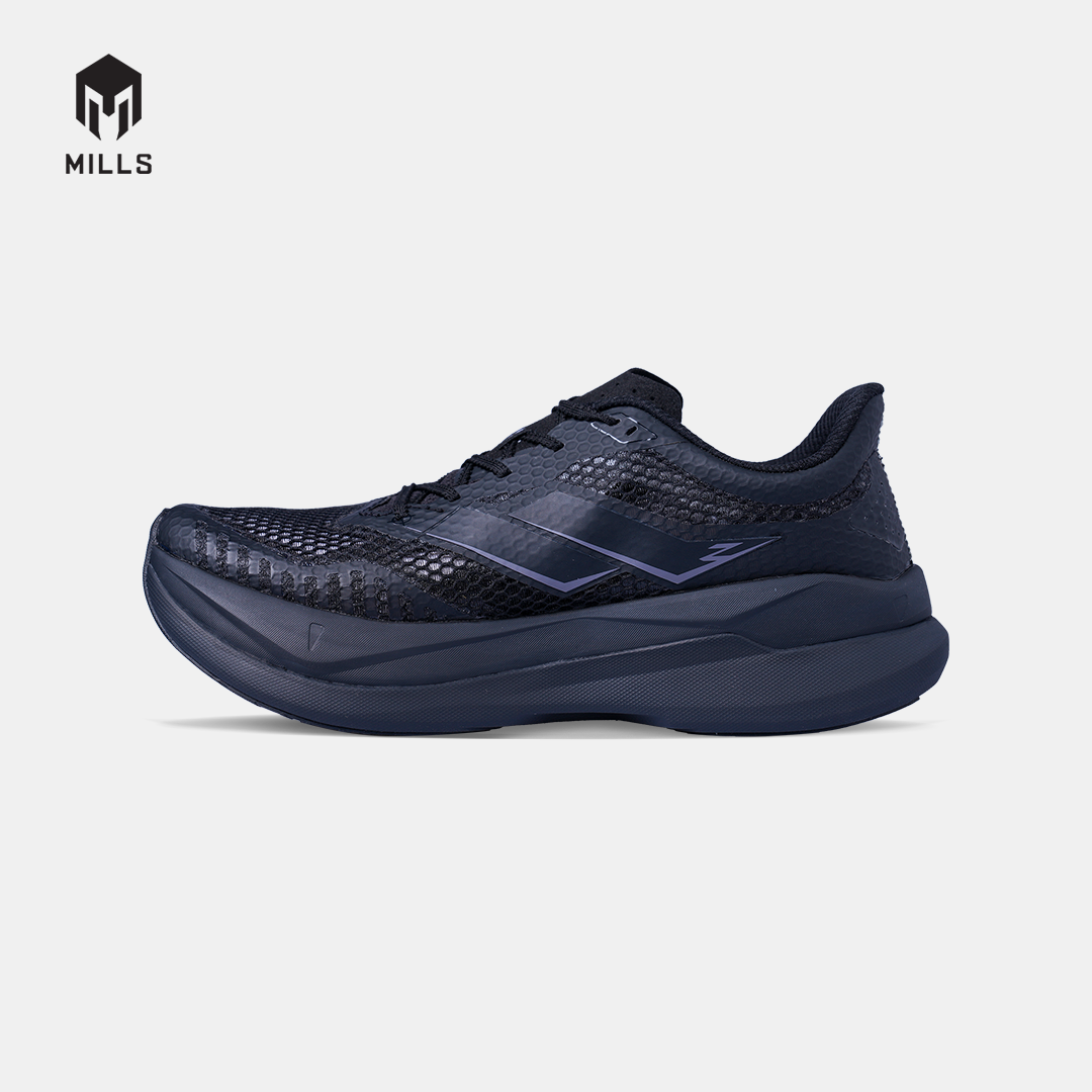 MILLS SEPATU LARI RUNNING SHOES ENERPRO ZENITH ALL.BLACK 9104513