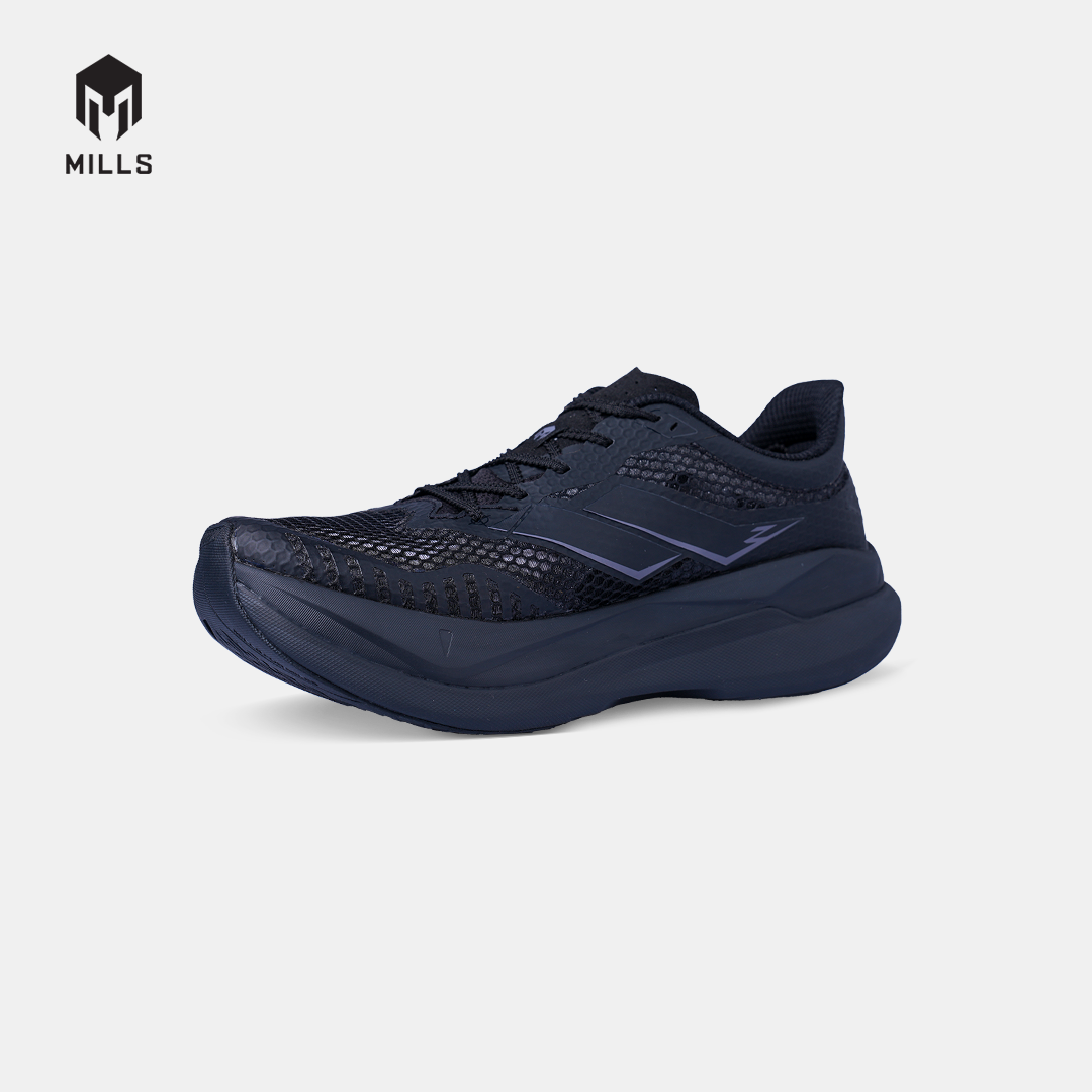 MILLS SEPATU LARI RUNNING SHOES ENERPRO ZENITH ALL.BLACK 9104513