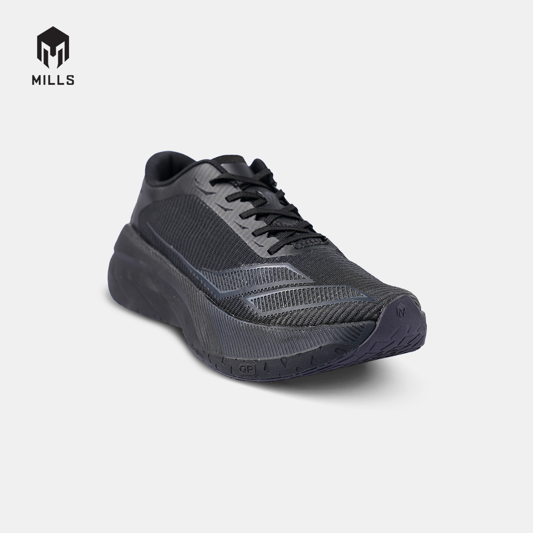MILLS SEPATU LARI RUNNING SHOES ENERSTRIKE BLITZ ALL BLACK 9104111