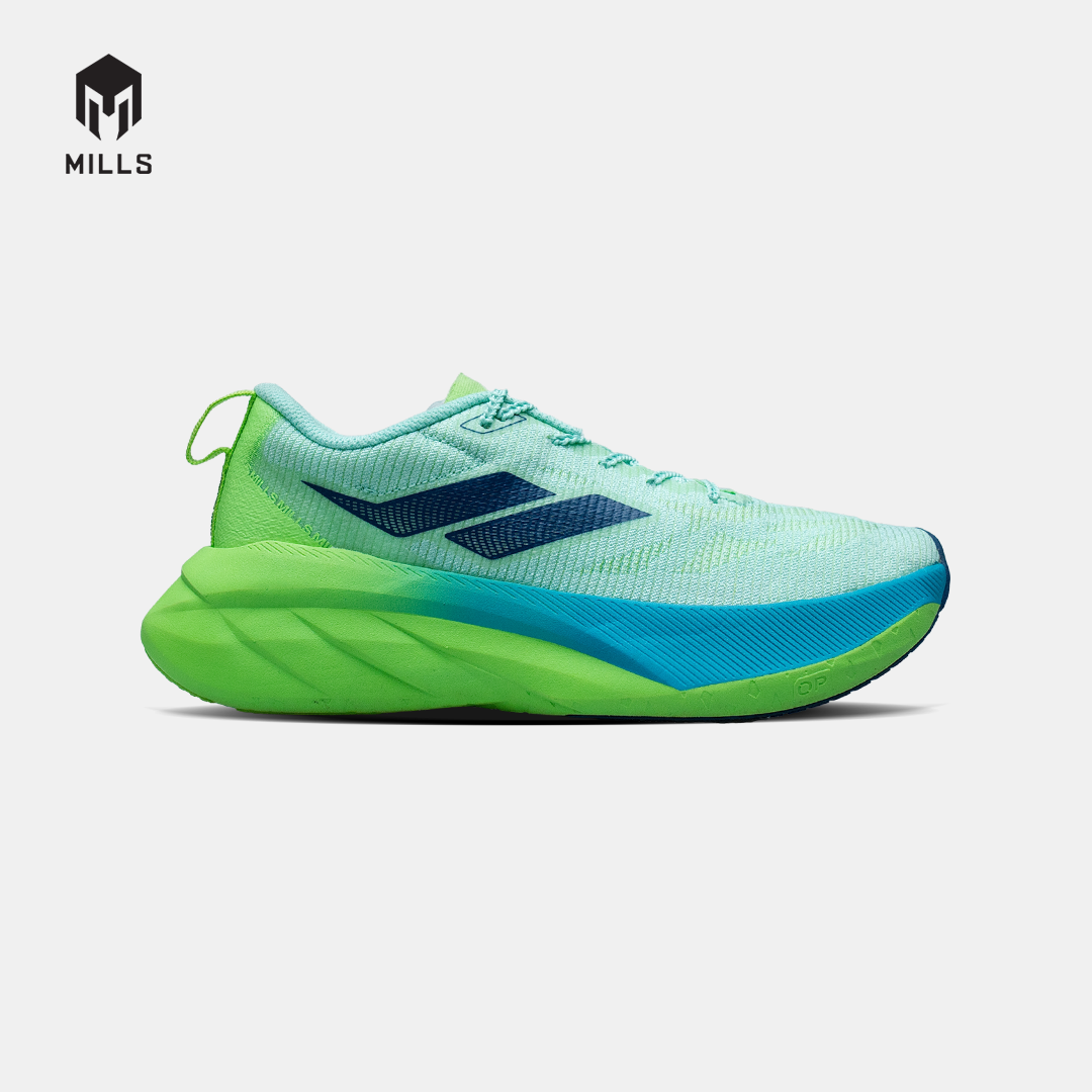 MILLS SEPATU LARI RUNNING SHOES ENERSTRIKE BLITZ M2 PEEL GREEN/LIME GREEN/CAPRI BLUE 9107102