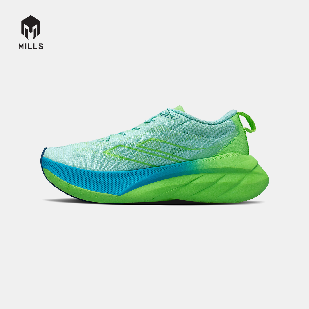 MILLS SEPATU LARI RUNNING SHOES ENERSTRIKE BLITZ M2 PEEL GREEN/LIME GREEN/CAPRI BLUE 9107102