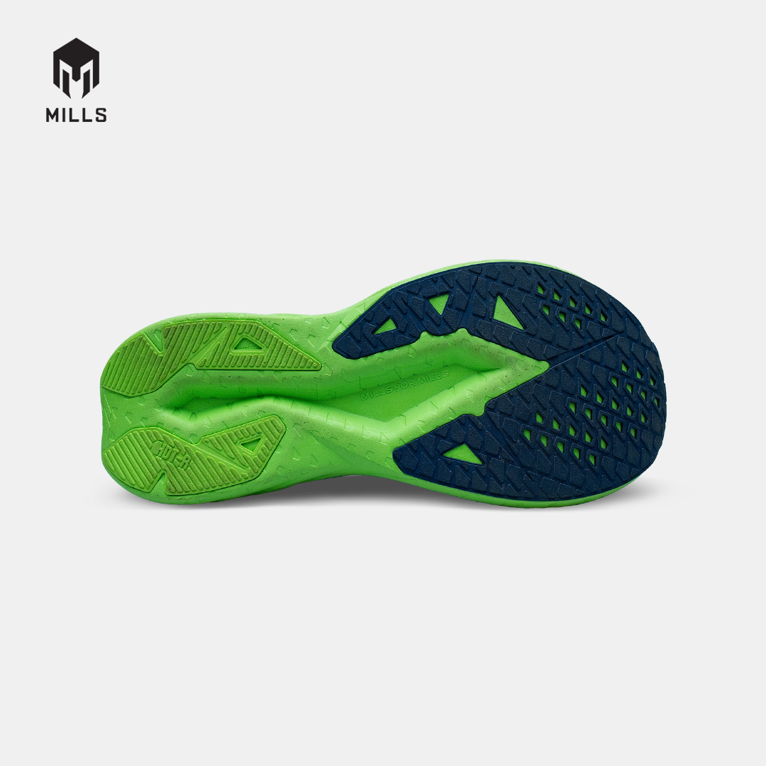 MILLS SEPATU LARI RUNNING SHOES ENERSTRIKE BLITZ M2 PEEL GREEN/LIME GREEN/CAPRI BLUE 9107102