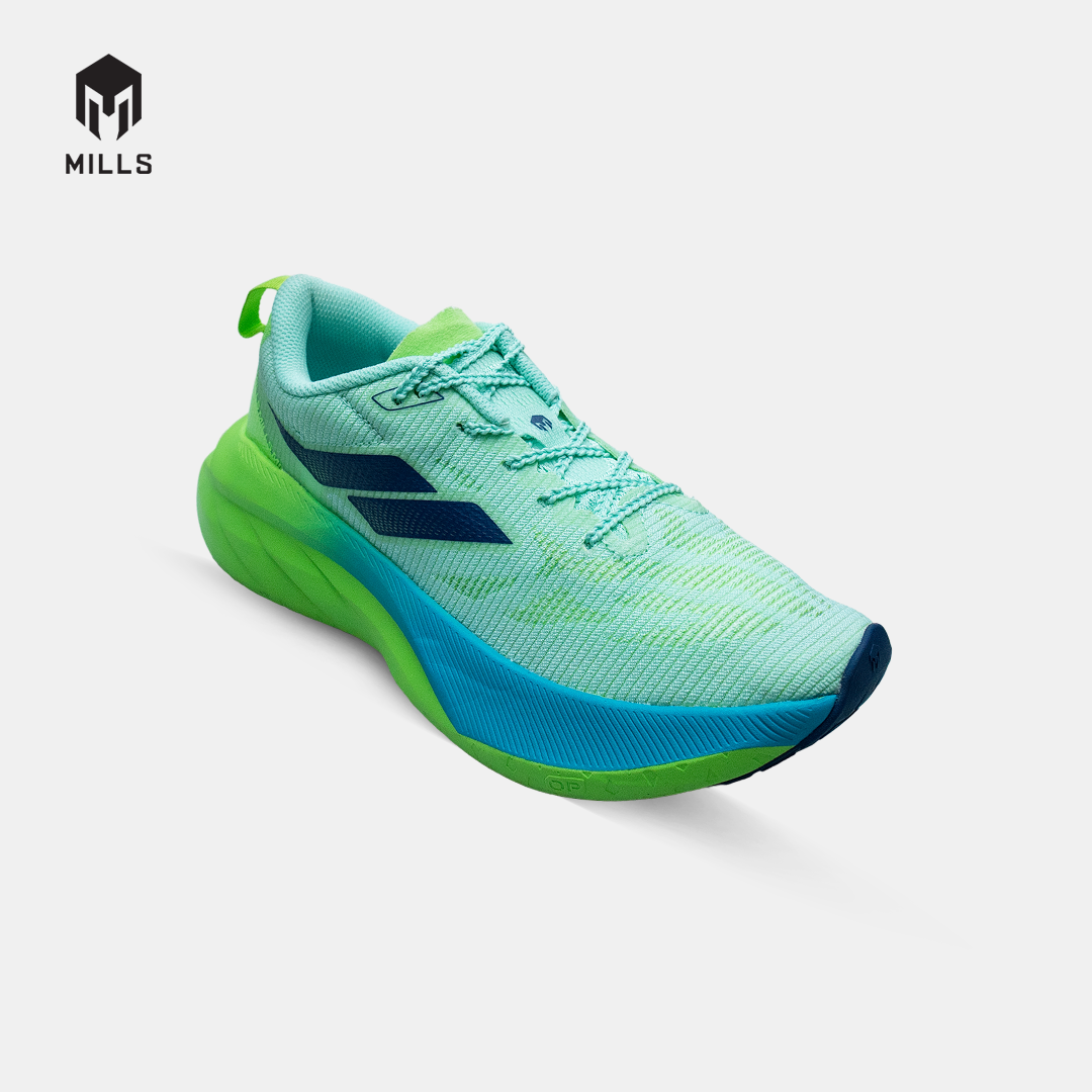 MILLS SEPATU LARI RUNNING SHOES ENERSTRIKE BLITZ M2 PEEL GREEN/LIME GREEN/CAPRI BLUE 9107102