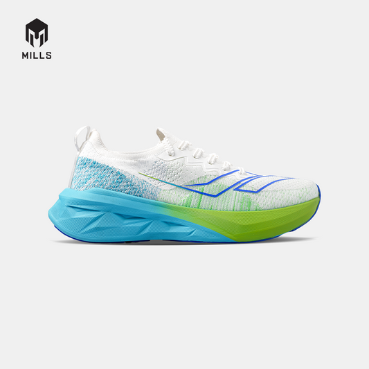 MILLS SEPATU LARI RUNNING SHOES ENERSTRIKE FLY M2 WHITE/BLUE/GREEN 9105206