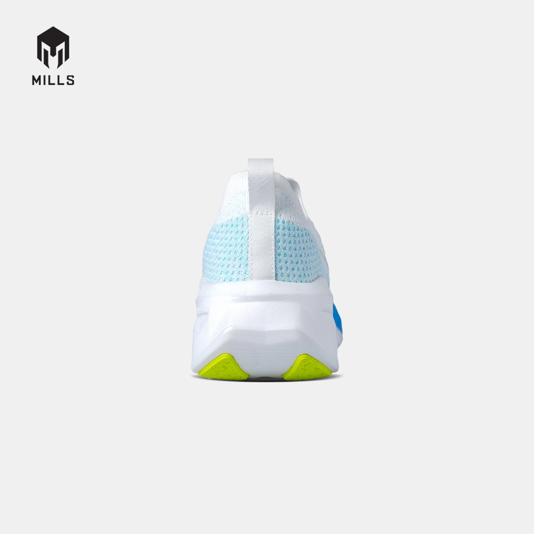 MILLS SEPATU LARI RUNNING SHOES ENERSTRIKE FLY M2 WHITE/CYBER.BLUE/LASER.LIME 9105211
