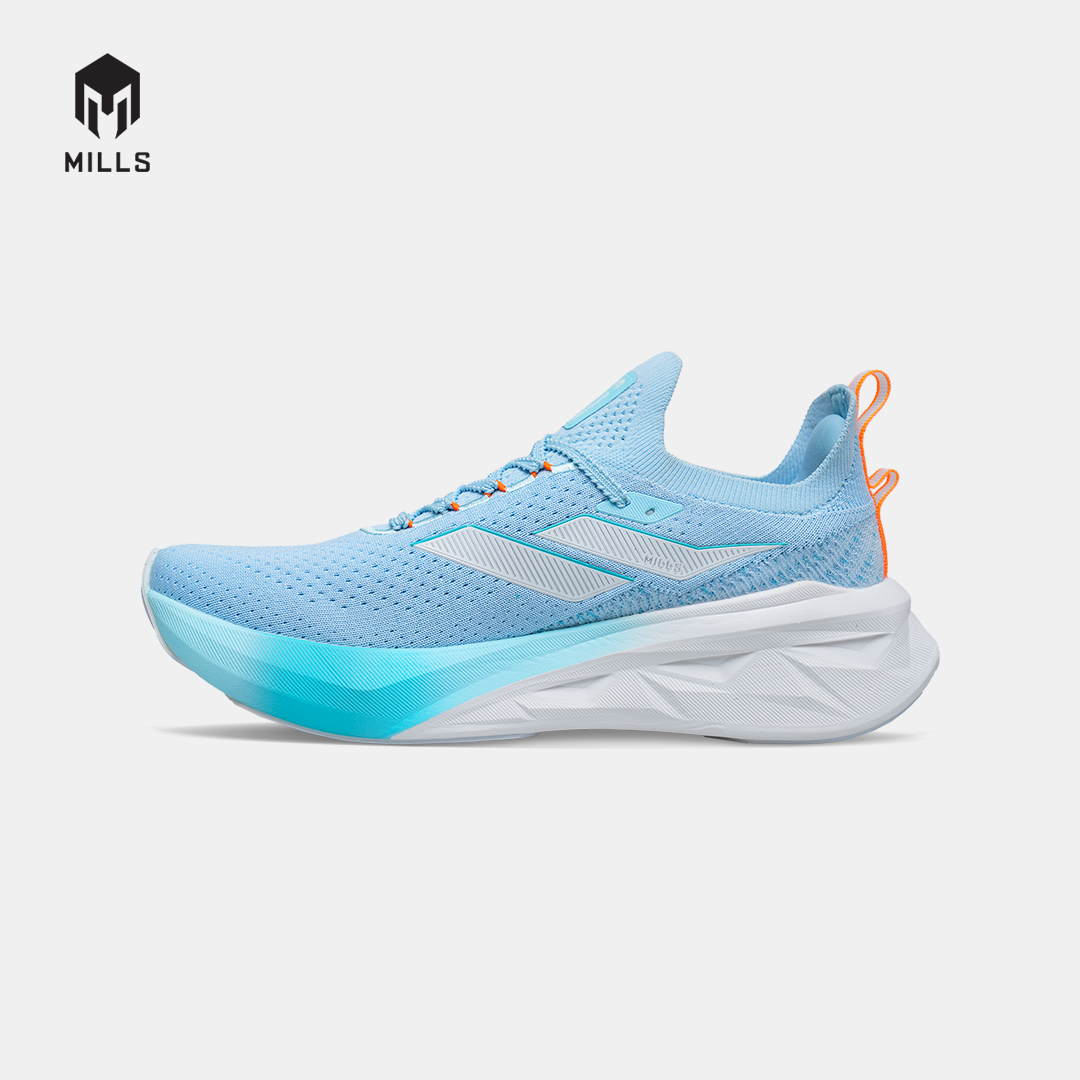 MILLS SEPATU LARI RUNNING SHOES ENERSTRIKE FLY M3 AQUA.BLUE/WHITE/FRESH.ORANGE 9108902