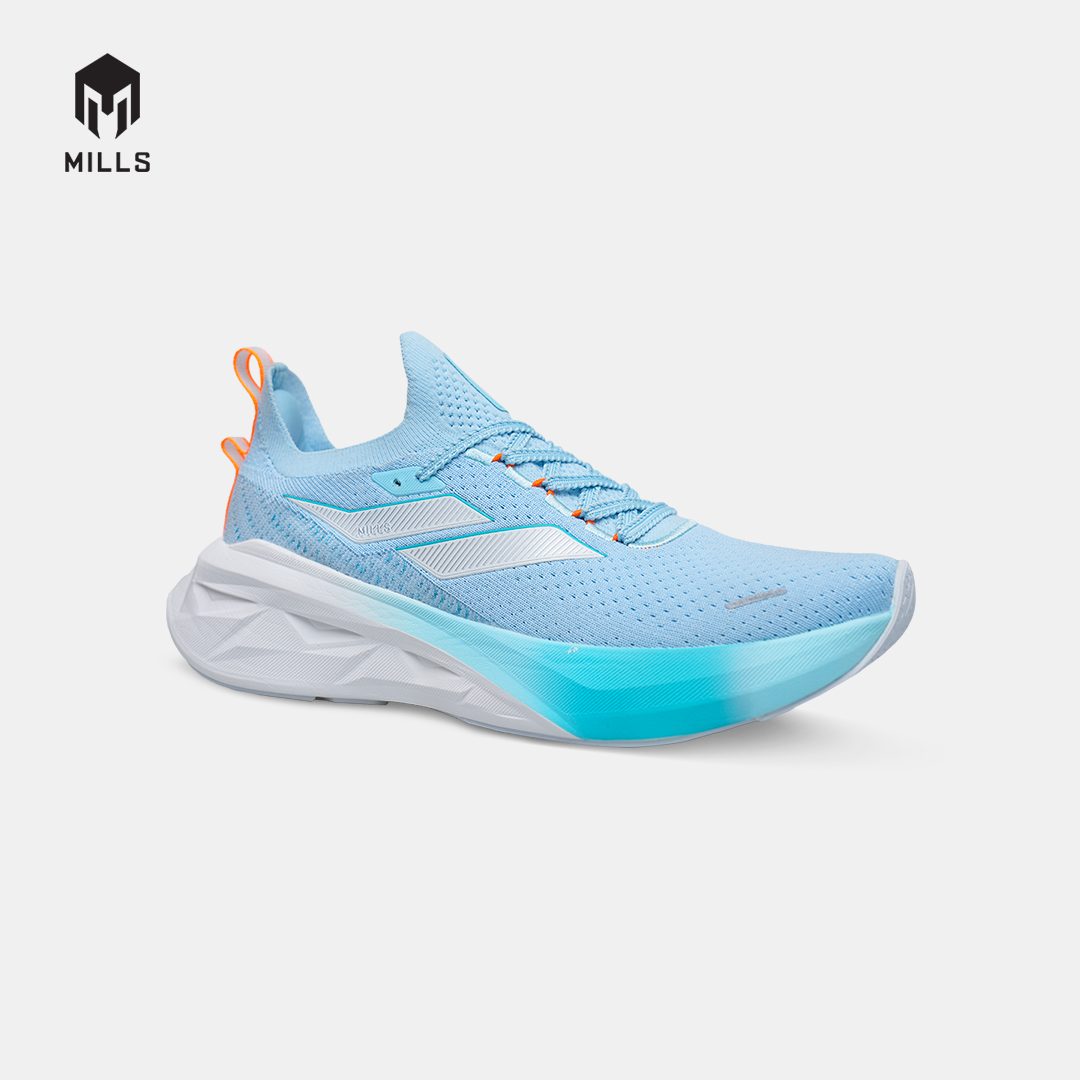 MILLS SEPATU LARI RUNNING SHOES ENERSTRIKE FLY M3 AQUA.BLUE/WHITE/FRESH.ORANGE 9108902
