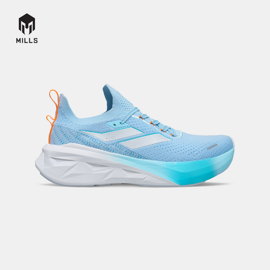 MILLS SEPATU LARI RUNNING SHOES ENERSTRIKE FLY M3 AQUA.BLUE/WHITE/FRESH.ORANGE 9108902