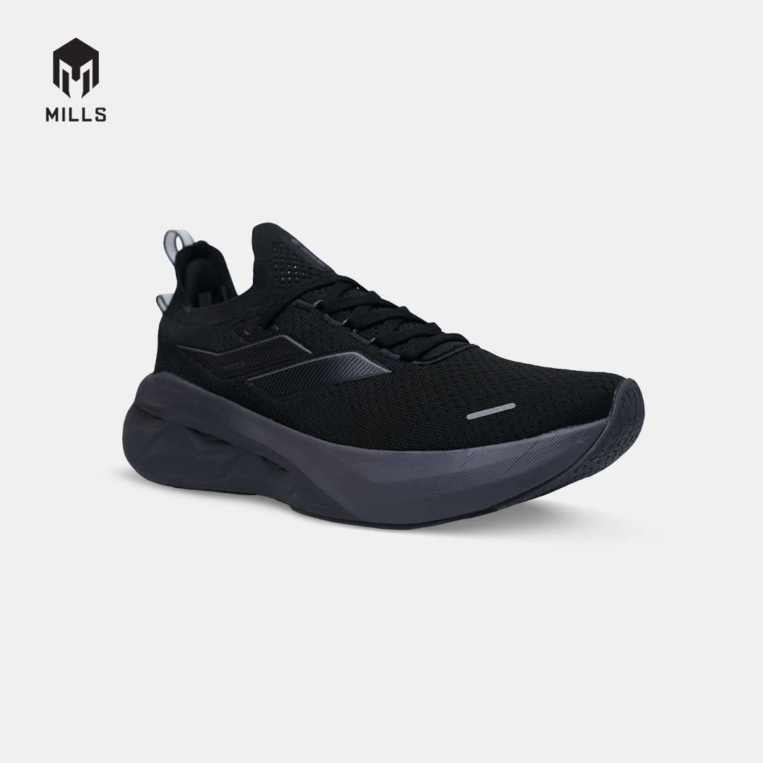 MILLS SEPATU LARI RUNNING SHOES ENERSTRIKE FLY M3 BLACK/PHANTOM.BLACK 9108905