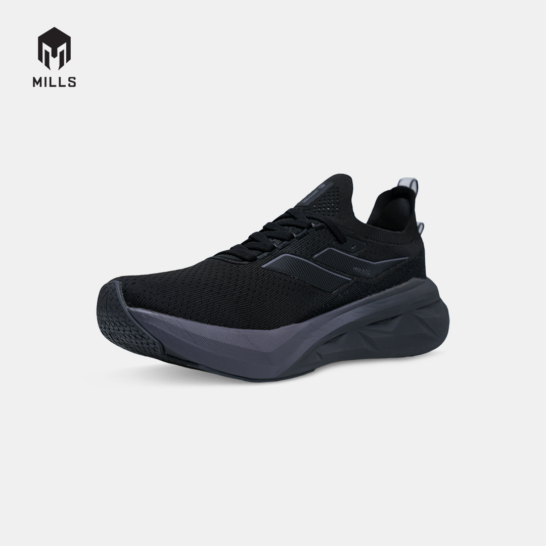 MILLS SEPATU LARI RUNNING SHOES ENERSTRIKE FLY M3 BLACK/PHANTOM.BLACK 9108905
