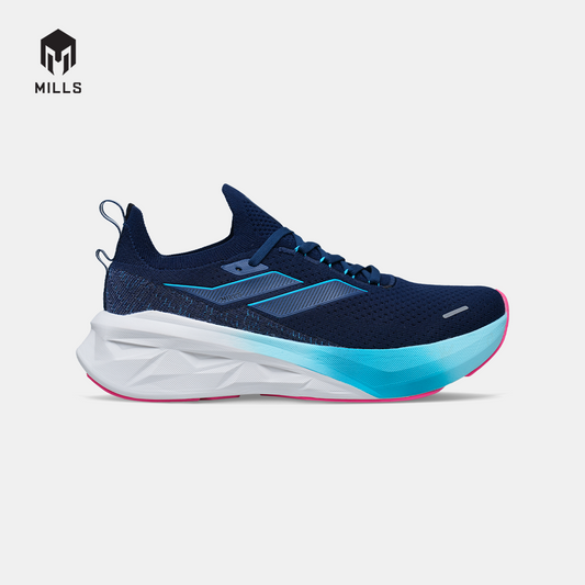 MILLS SEPATU LARI RUNNING SHOES ENERSTRIKE FLY M3 NAVY/CYAN.BLUE/HOT.PINK 9108904