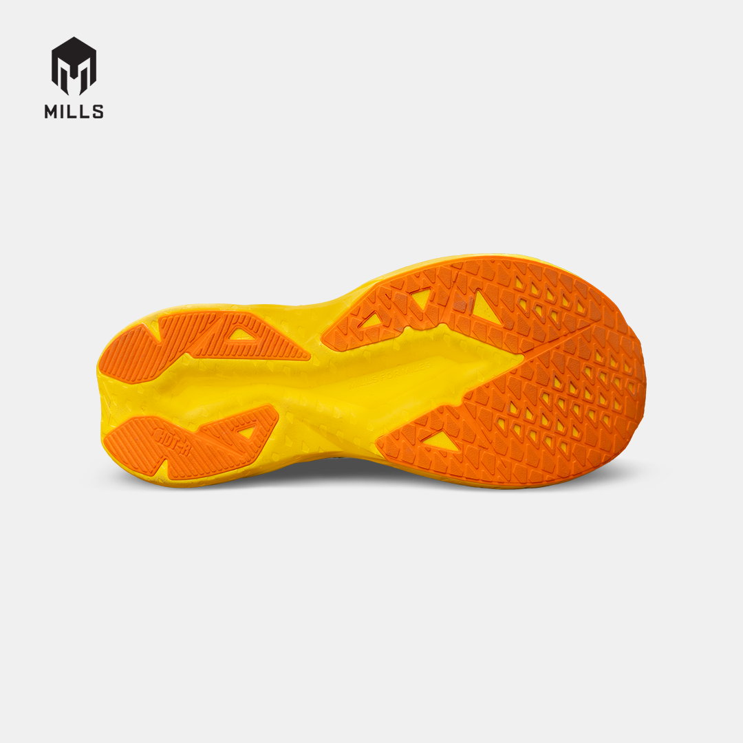 MILLS SEPATU LARI RUNNING SHOES ENERSTRIKE HYPER BLACK/SILVER/YELLOW 9105609