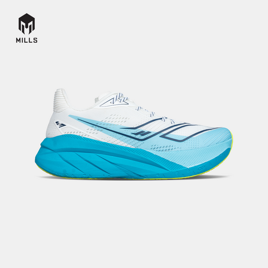 MILLS SEPATU LARI RUNNING SHOES ENERSTRIKE HYPER WHITE/BLUE/NEON 9105607