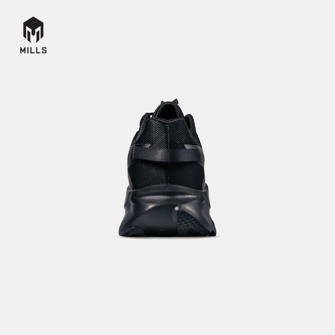 MILLS SEPATU LARI RUNNING SHOES HORIZON ALL BLACK 9109901