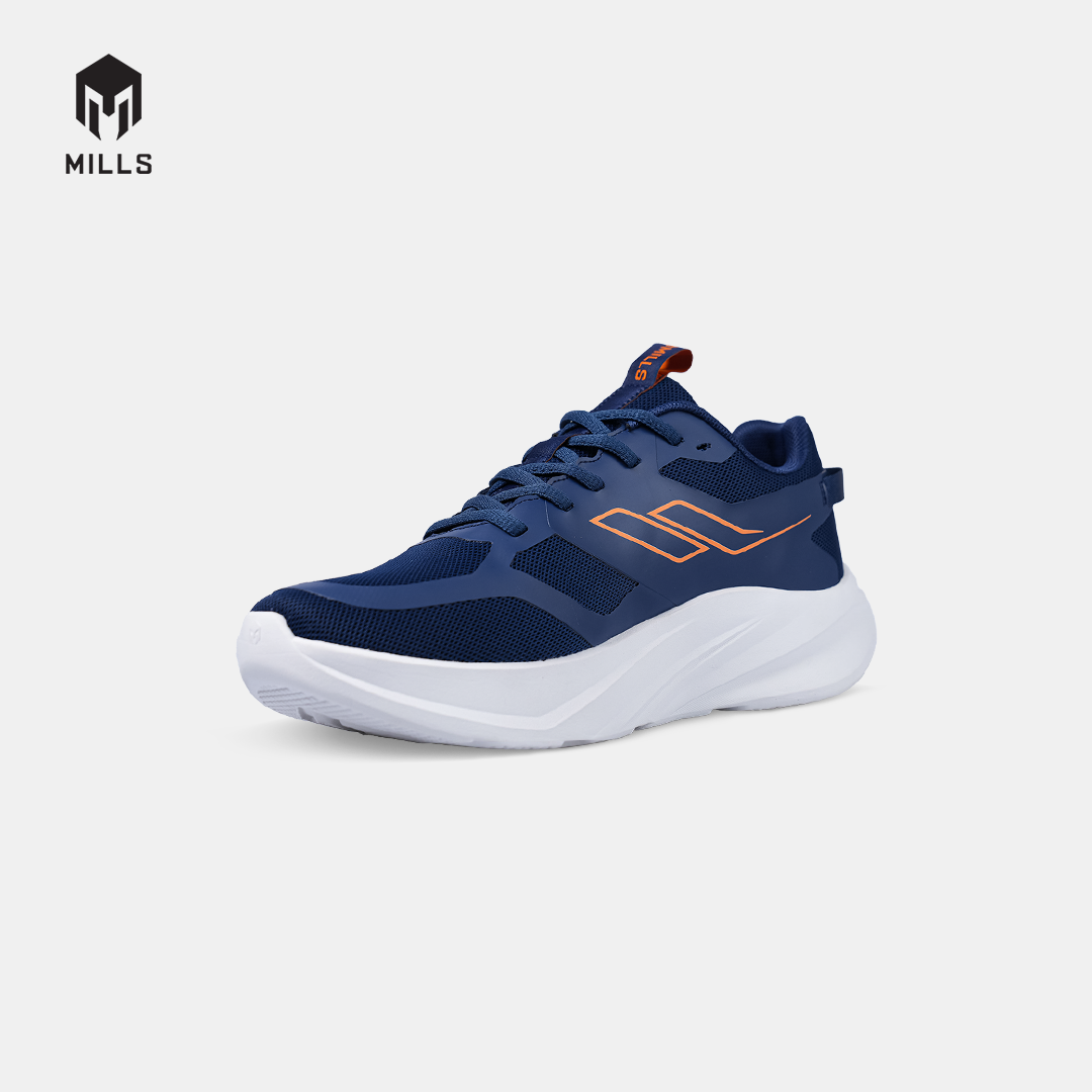 MILLS SEPATU LARI RUNNING SHOES HORIZON NAVY/WHITE 9109904