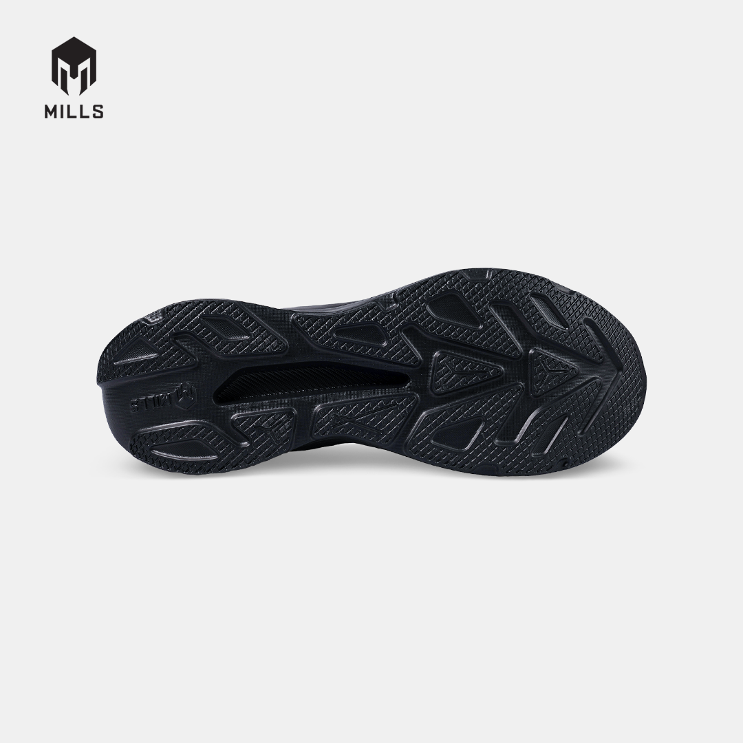 MILLS SEPATU LARI RUNNING SHOES IGNITE ALL BLACK 9110001