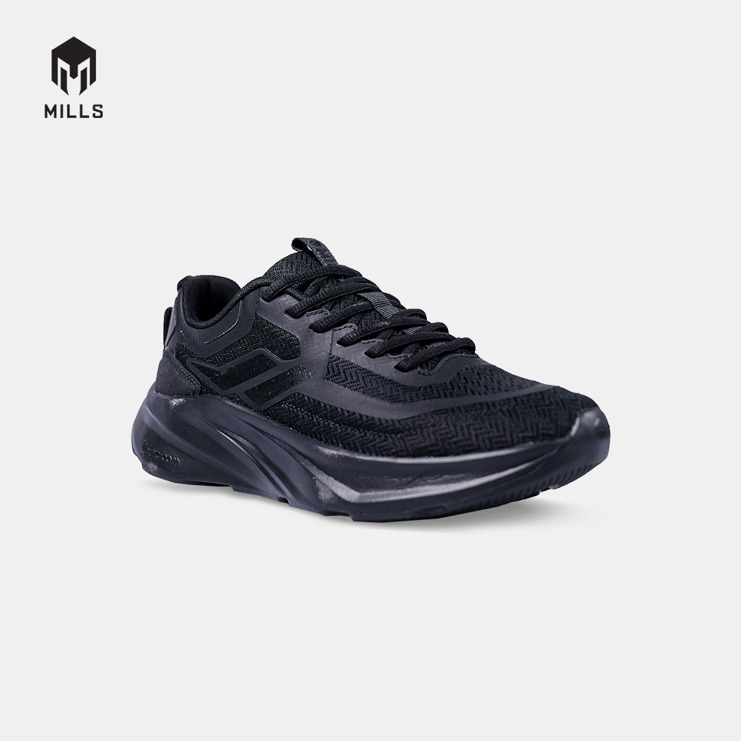 MILLS SEPATU LARI RUNNING SHOES IGNITE ALL BLACK 9110001