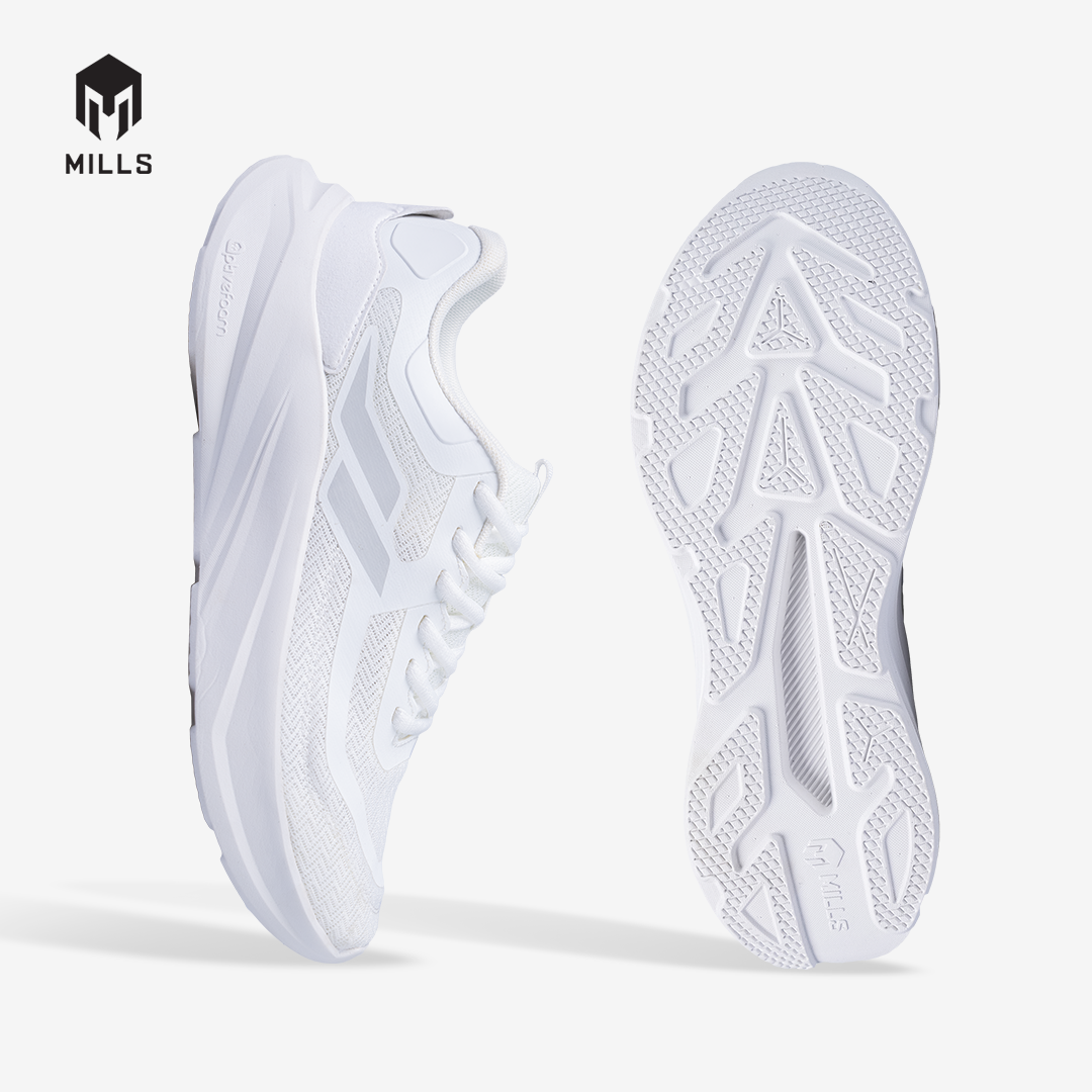 MILLS SEPATU LARI RUNNING SHOES IGNITE ALL WHITE 9110002
