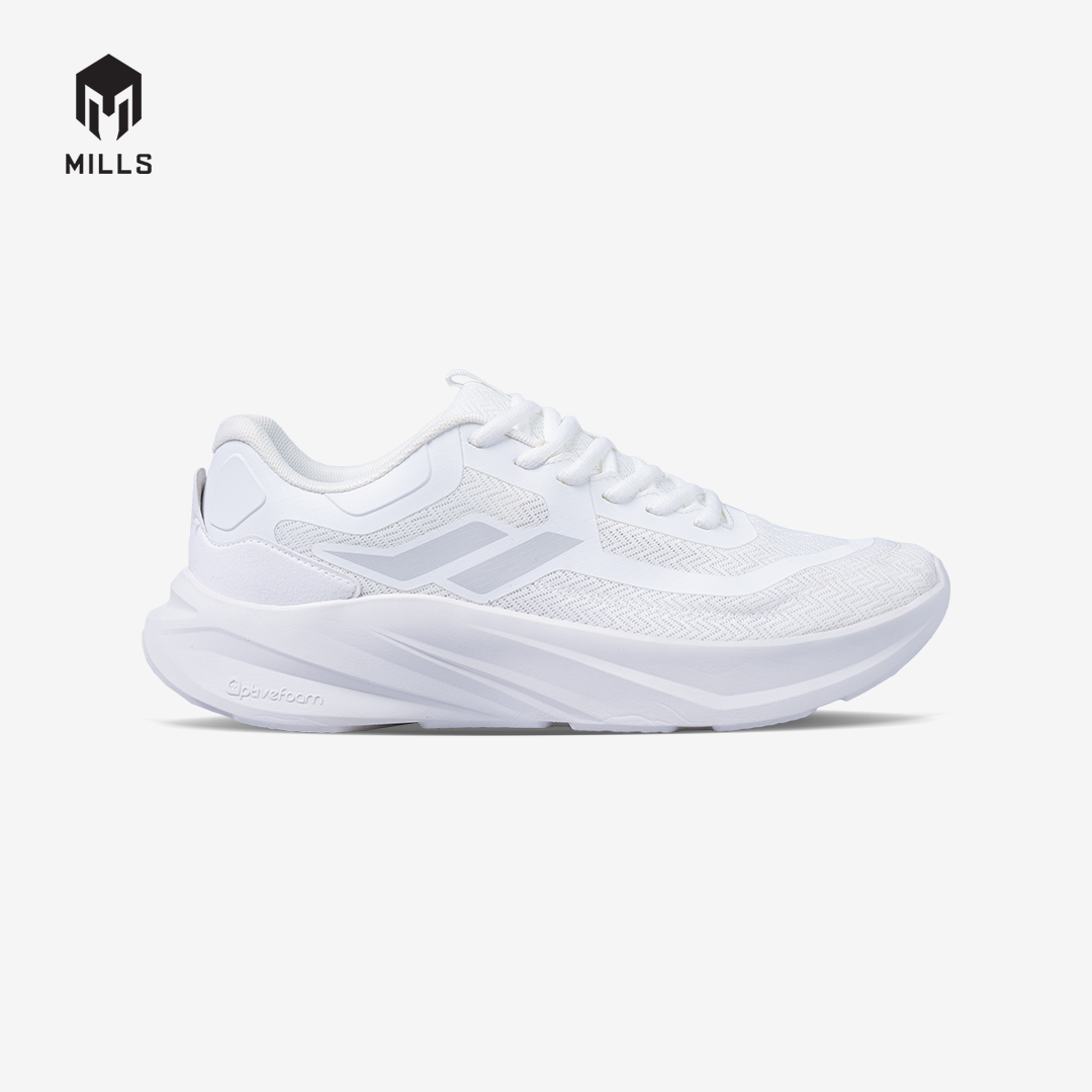 MILLS SEPATU LARI RUNNING SHOES IGNITE ALL WHITE 9110002