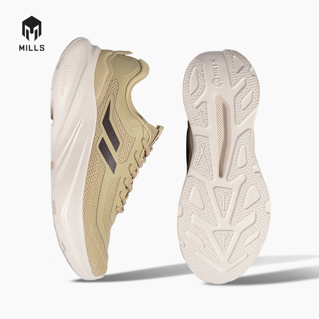 MILLS SEPATU LARI RUNNING SHOES IGNITE BEIGE/OFF WHITE 9110003