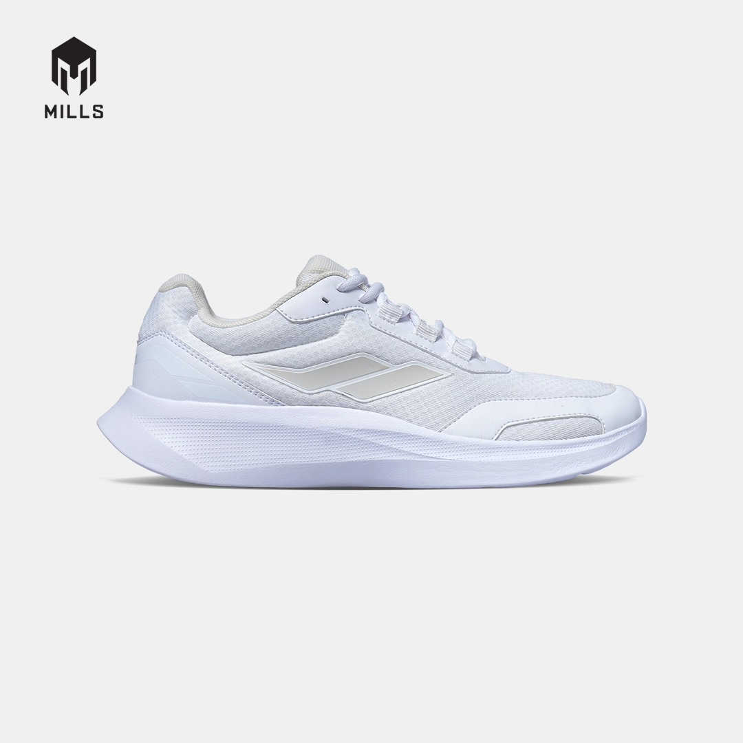 MILLS SEPATU LARI RUNNING SHOES KAISER ALL WHITE 9106401
