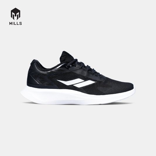 MILLS SEPATU LARI RUNNING SHOES SONIC BLACK/WHITE 9106303