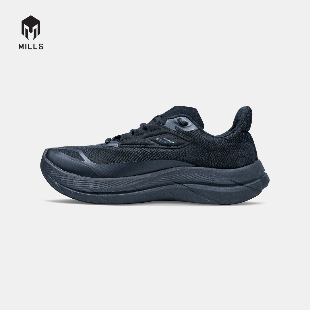 MILLS SEPATU LARI RUNNING SHOES TREXIMO HYDRA M3 ALL BLACK 9106504