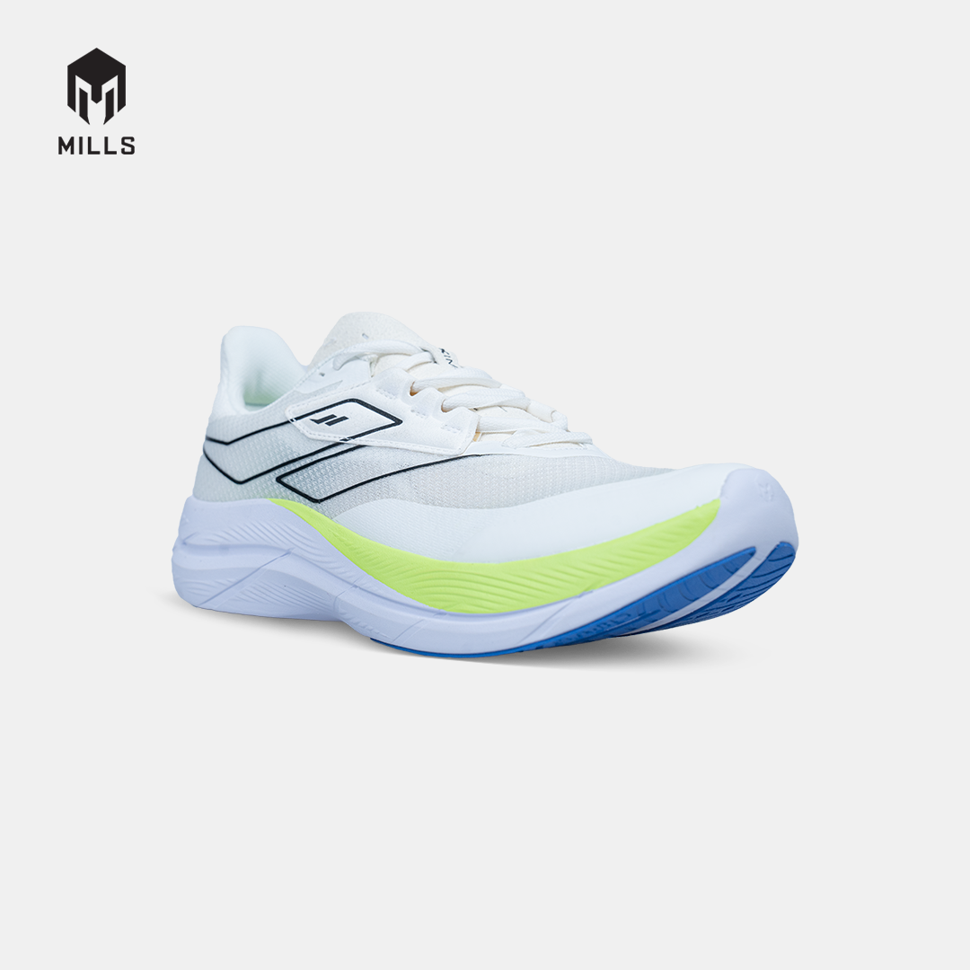 MILLS SEPATU LARI RUNNING SHOES TREXIMO HYDRA M3 WHITE/BLACK/NEON GREEN 9106501