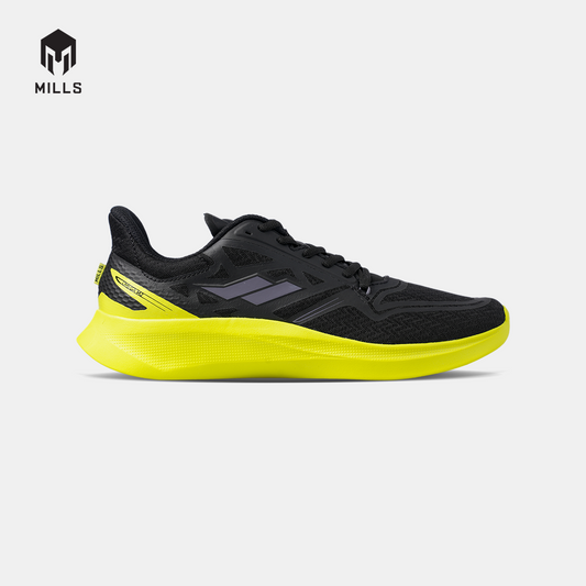 MILLS SEPATU LARI RUNNING SHOES TREXIMO OMEGA M2 BLACK/YELLOW GREEN 9106202