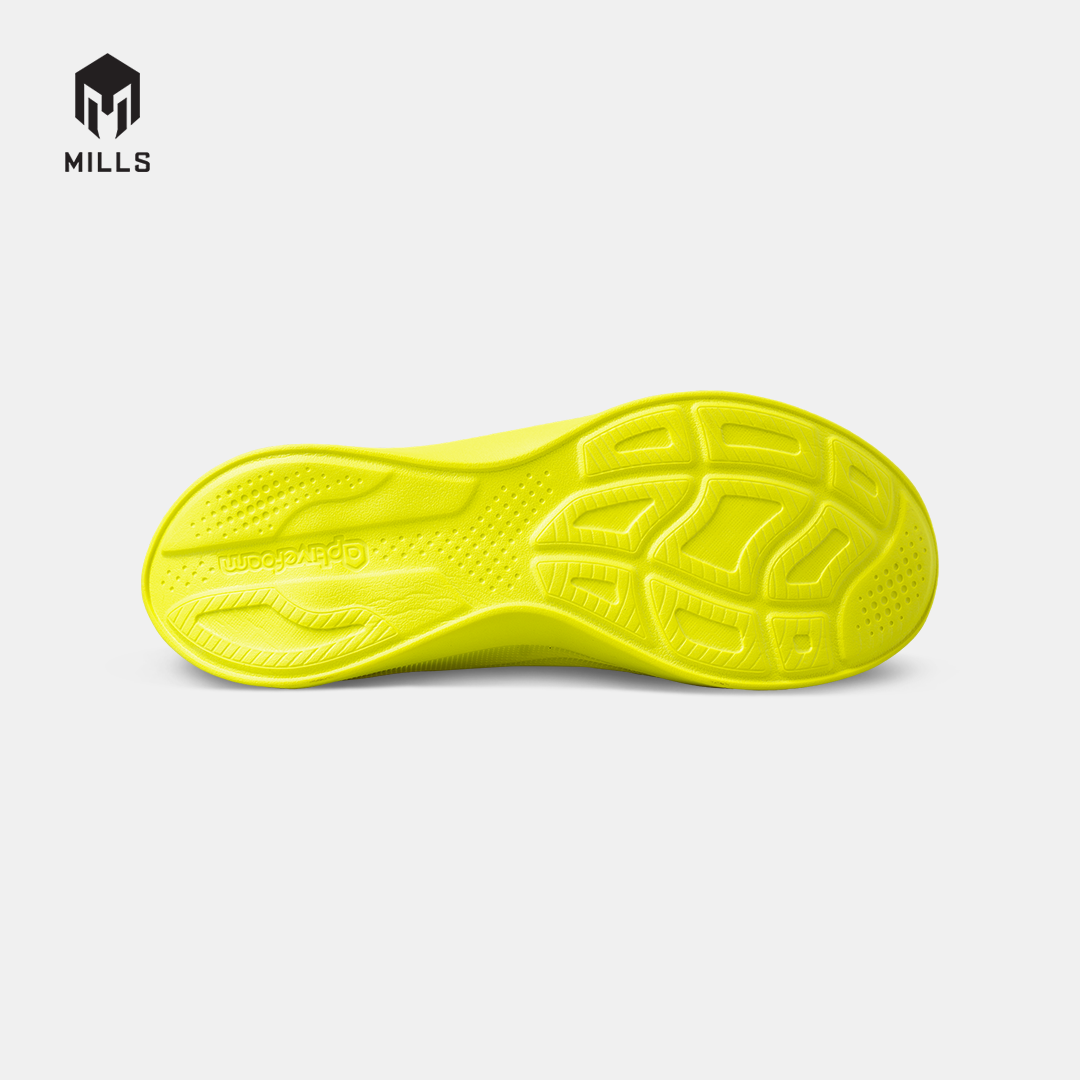 MILLS SEPATU LARI RUNNING SHOES TREXIMO OMEGA M2 BLACK/YELLOW GREEN 9106202