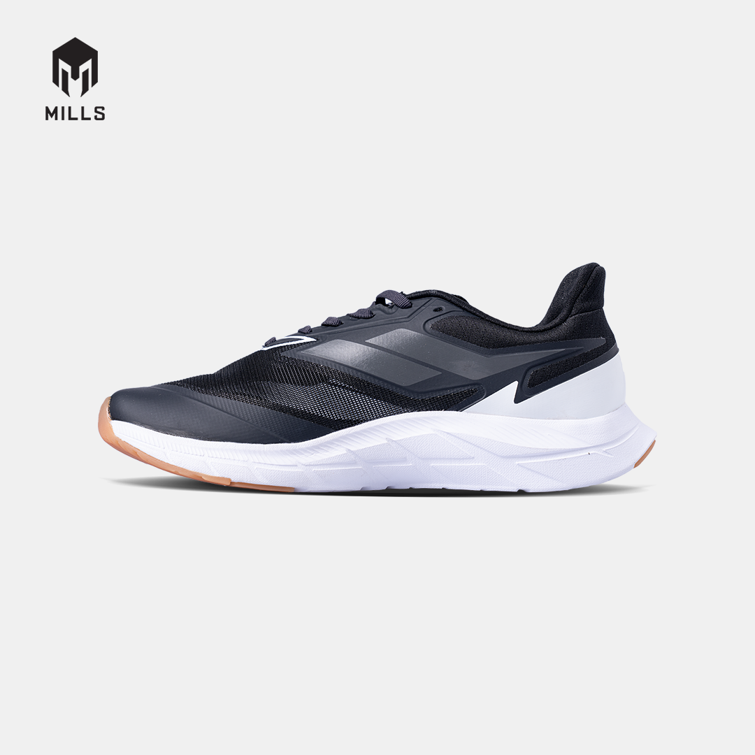 MILLS SEPATU LARI RUNNING SHOES TREXIMO SAGA M3 BLACK/WHITE/GUM 9106101