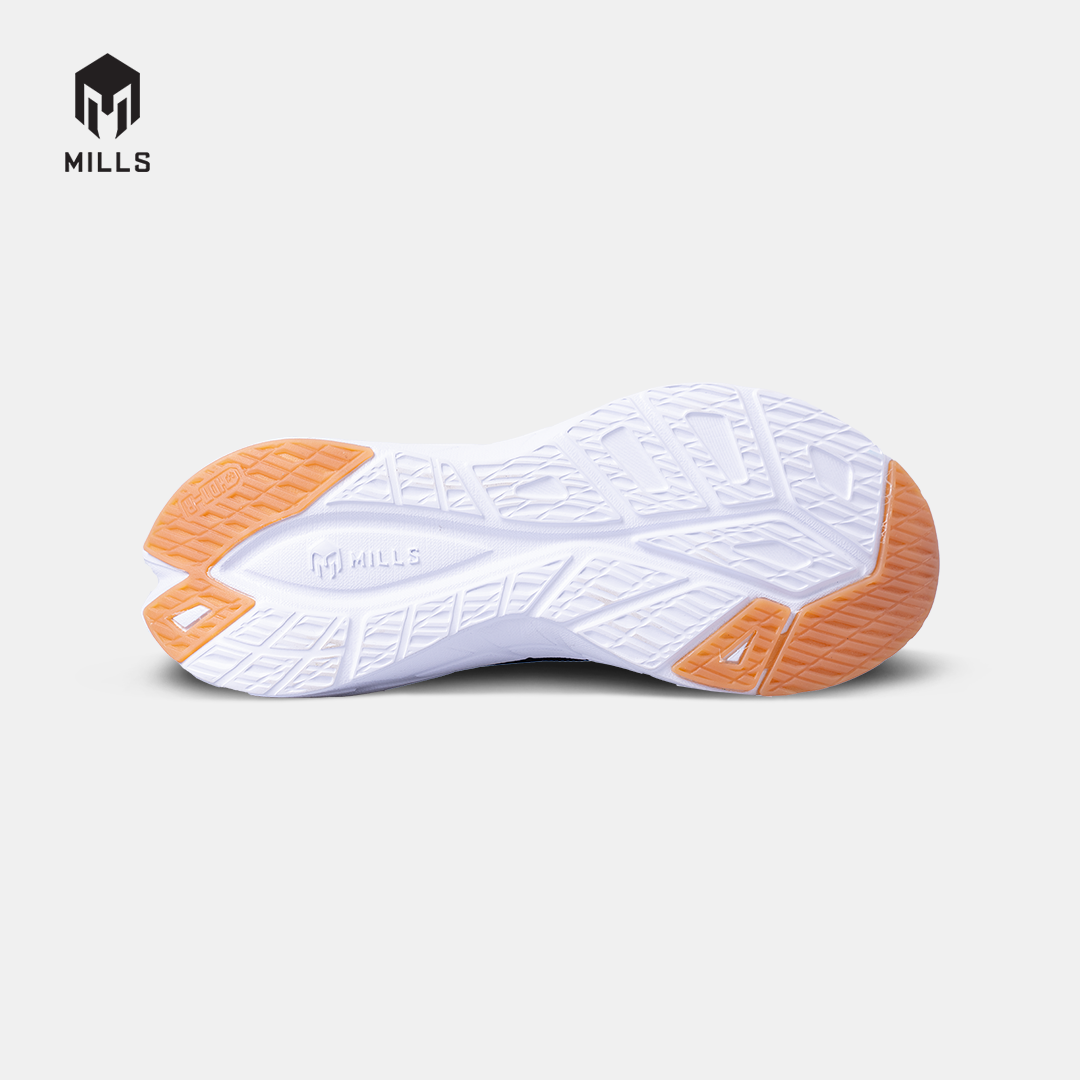 MILLS SEPATU LARI RUNNING SHOES TREXIMO SAGA M3 BLACK/WHITE/GUM 9106101