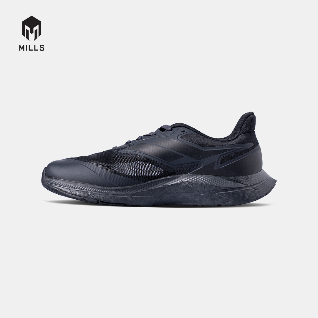 MILLS SEPATU LARI RUNNING SHOES TREXIMO SAGA M3 TRIPPLE BLACK 9106102