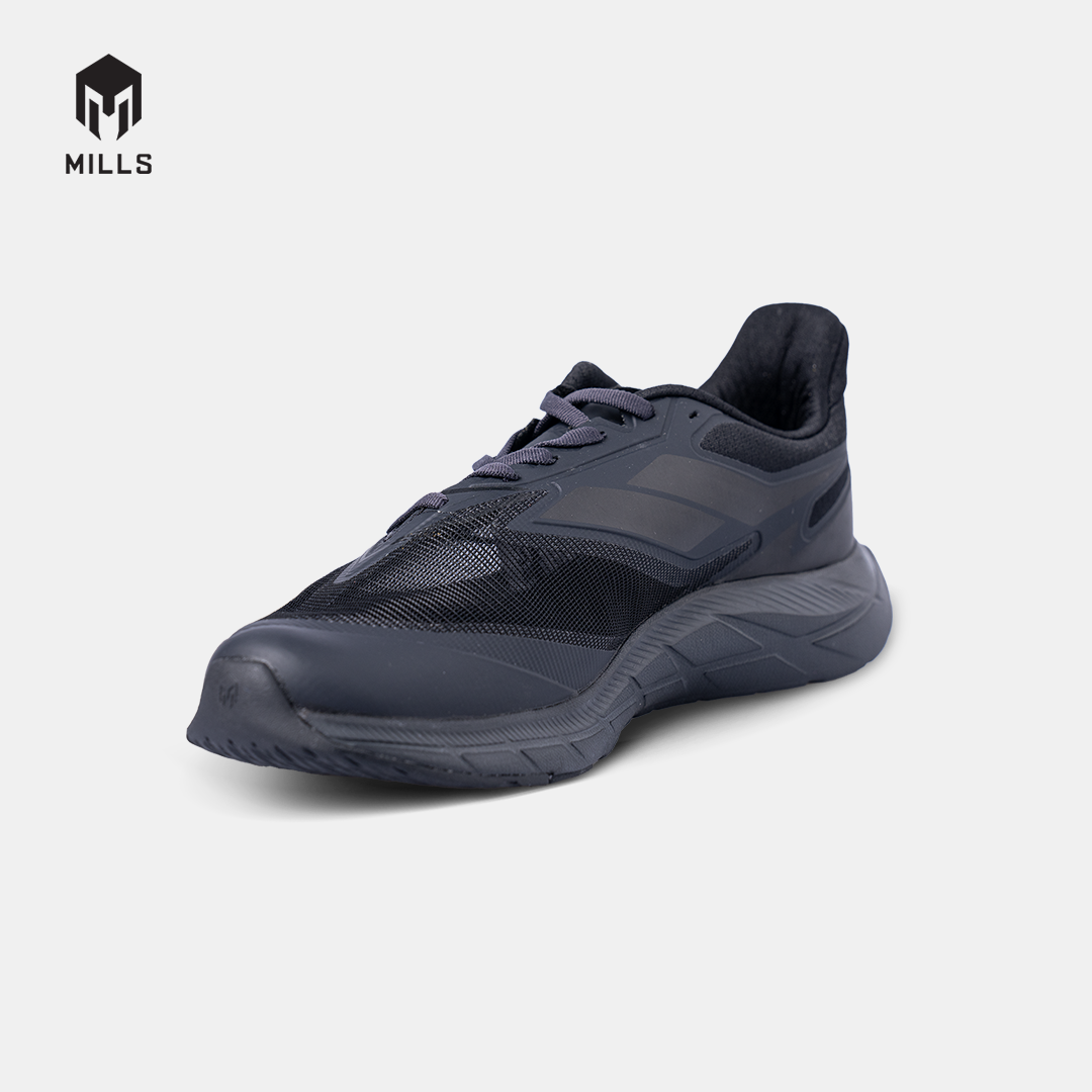 MILLS SEPATU LARI RUNNING SHOES TREXIMO SAGA M3 TRIPPLE BLACK 9106102